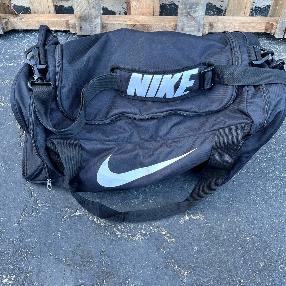 Black Nike athletic bag